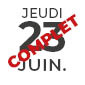 23 juin - jeudi - complet